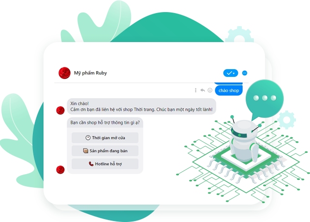 Chăm sóc khách hàng tự động với AI Chatbot