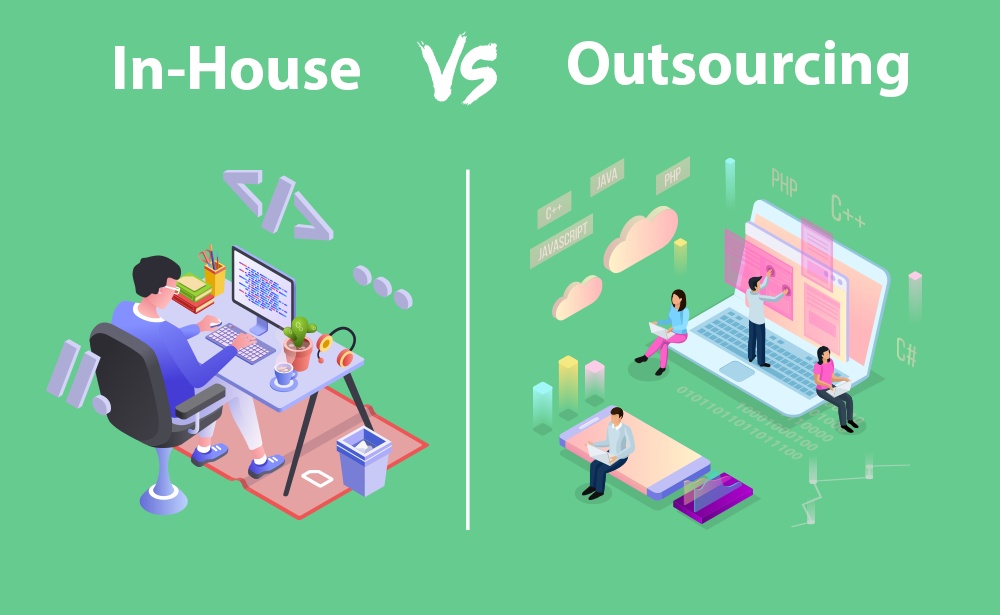 Các vị trí thường áp dụng mô hình Inhouse hoặc Outsource