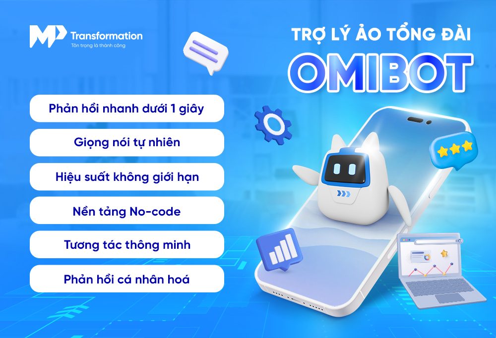 OmiBot - Trợ lý ảo tổng đài giúp doanh nghiệp xử lý 100% cuộc gọi đến