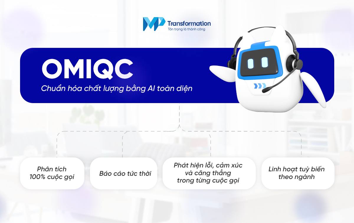 Giải pháp OmiQC: AI hóa toàn bộ quy trình đánh giá tổng đài