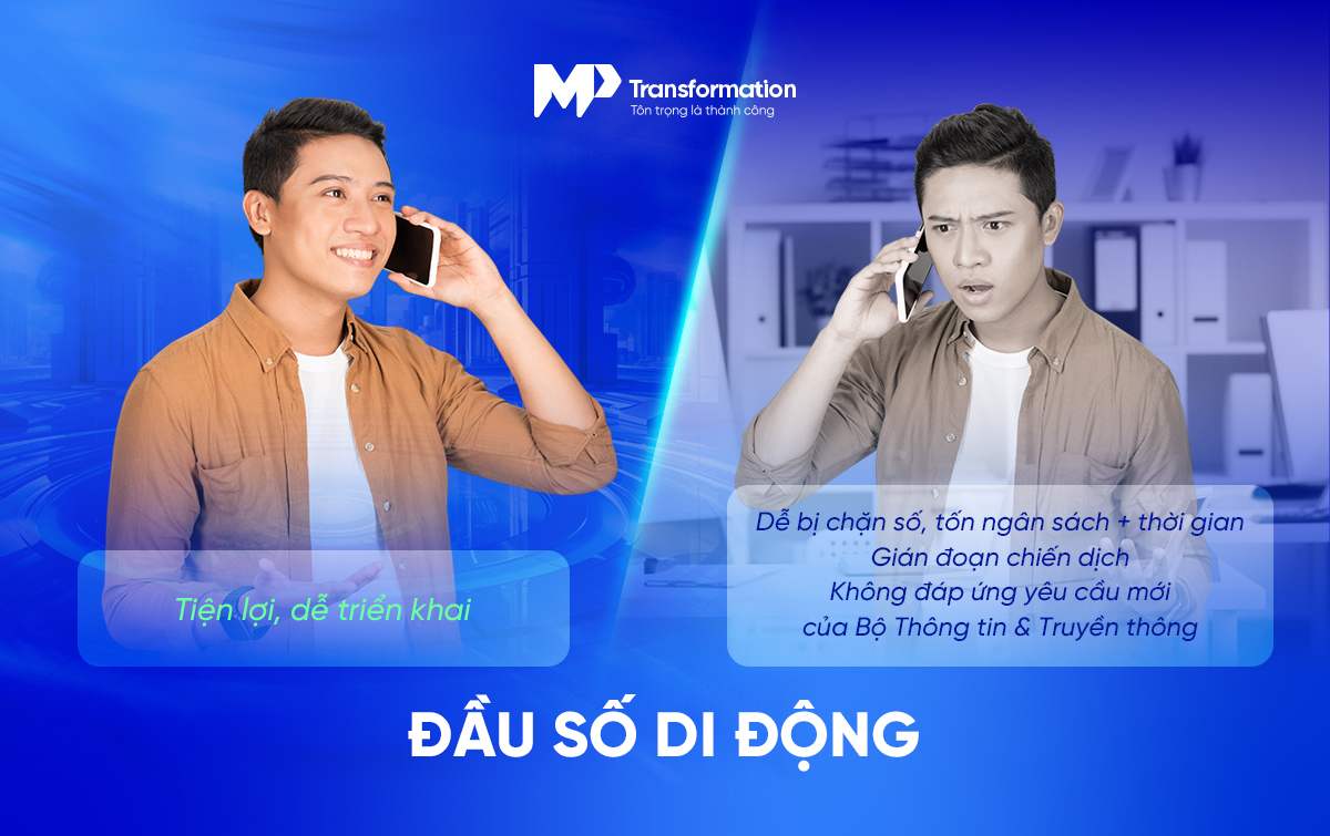 Đầu số di động tiện triển khai nhưng dễ bị từ chối, block