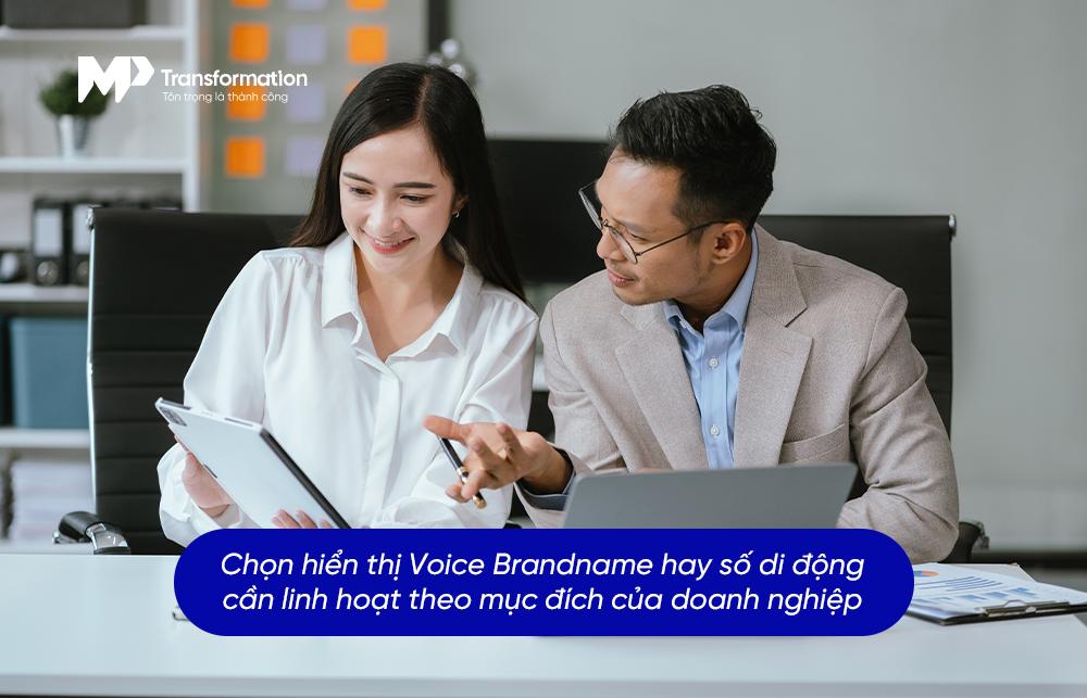 Khi nào nên hiển thị số di động thay vì Brandname?