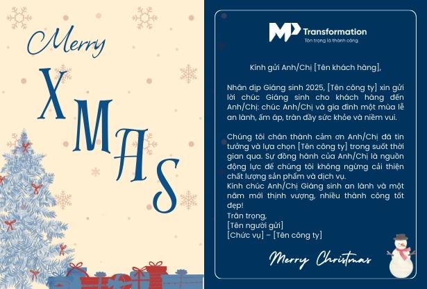 Lời chúc Giáng sinh chuyên nghiệp qua email