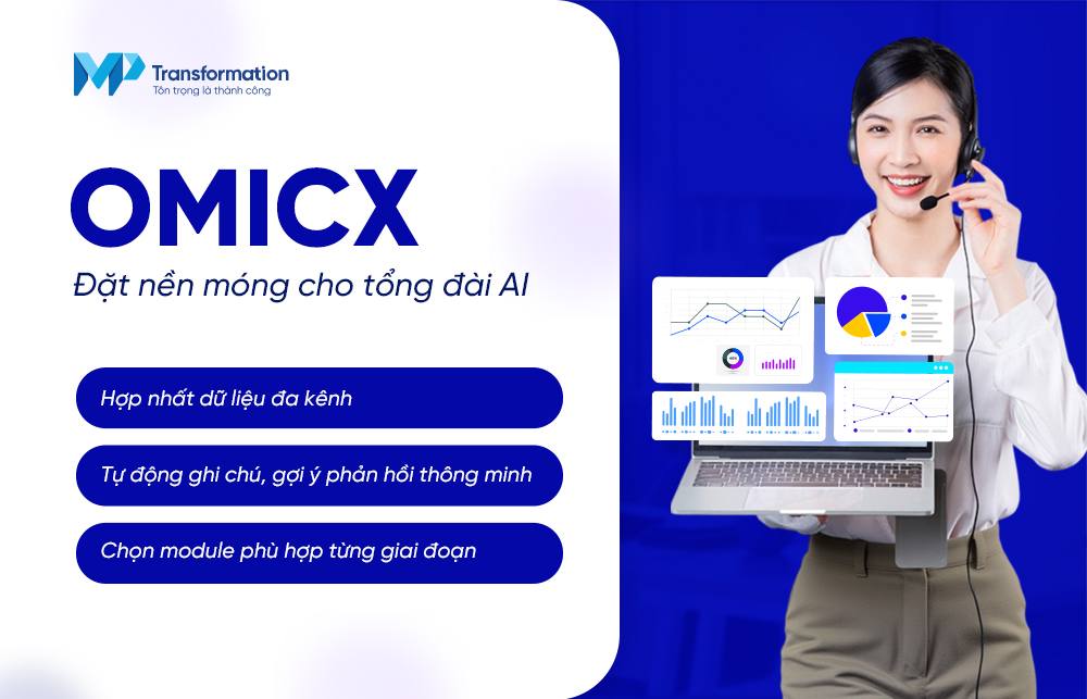 OmiCX – Nền tảng đồng hành cùng doanh nghiệp trong hành trình triển khai AI cho tổng đài