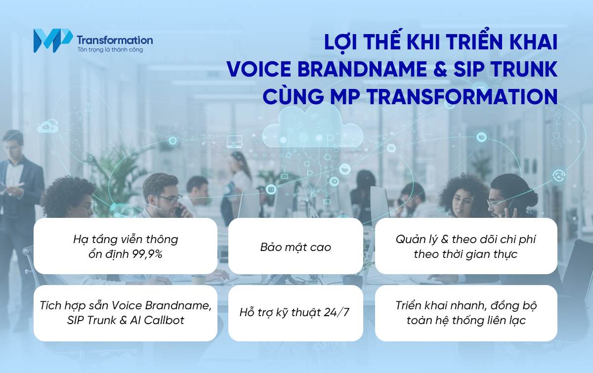Lợi thế khi triển khai Voice Brandname & SIP Trunk cùng MP Transformation
