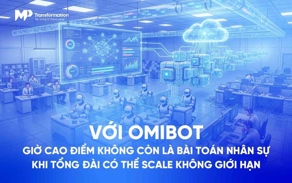 Khả năng mở rộng không giới hạn - Vượt qua giờ cao điểm mà không cần mở rộng nhân sự của Omibot