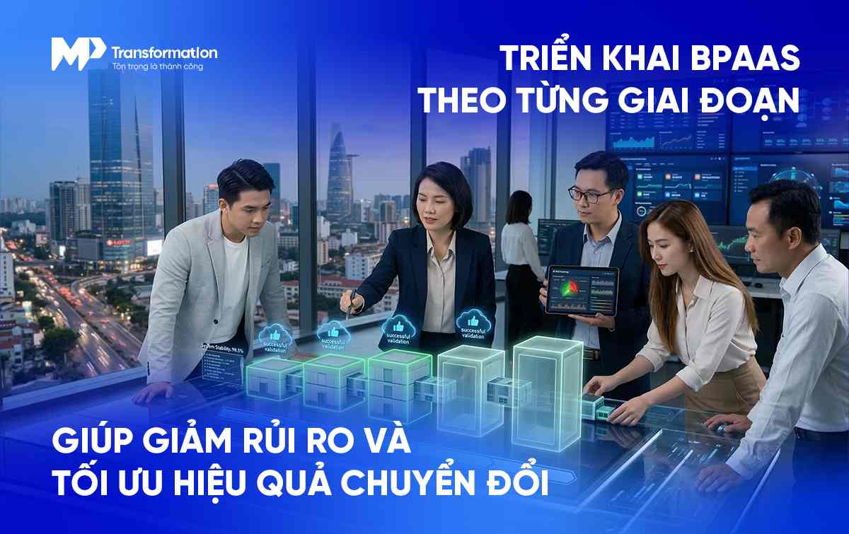 Triển khai theo giai đoạn: Số hóa từng phần thay vì chuyển đổi ồ ạt