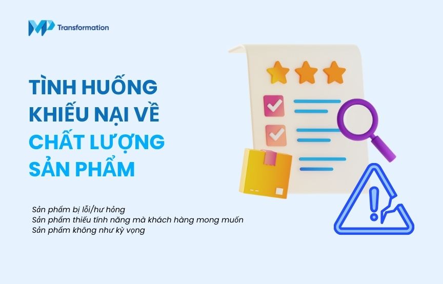 Tình huống khiếu nại về chất lượng sản phẩm