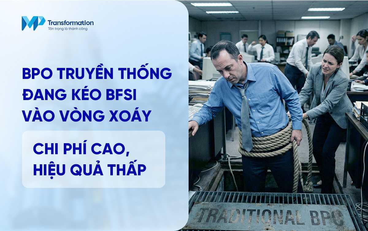 BPO truyền thống đang kéo BFSI vào vòng xoáy chi phí cao, hiệu quả thấp
