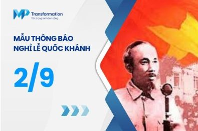 Mẫu thông báo nghỉ lễ Quốc Khánh 2/9 năm 2026 mới nhất