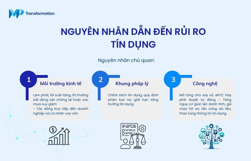 Nguyên nhân rủi ro tín dụng - Nguyên nhân khách quan