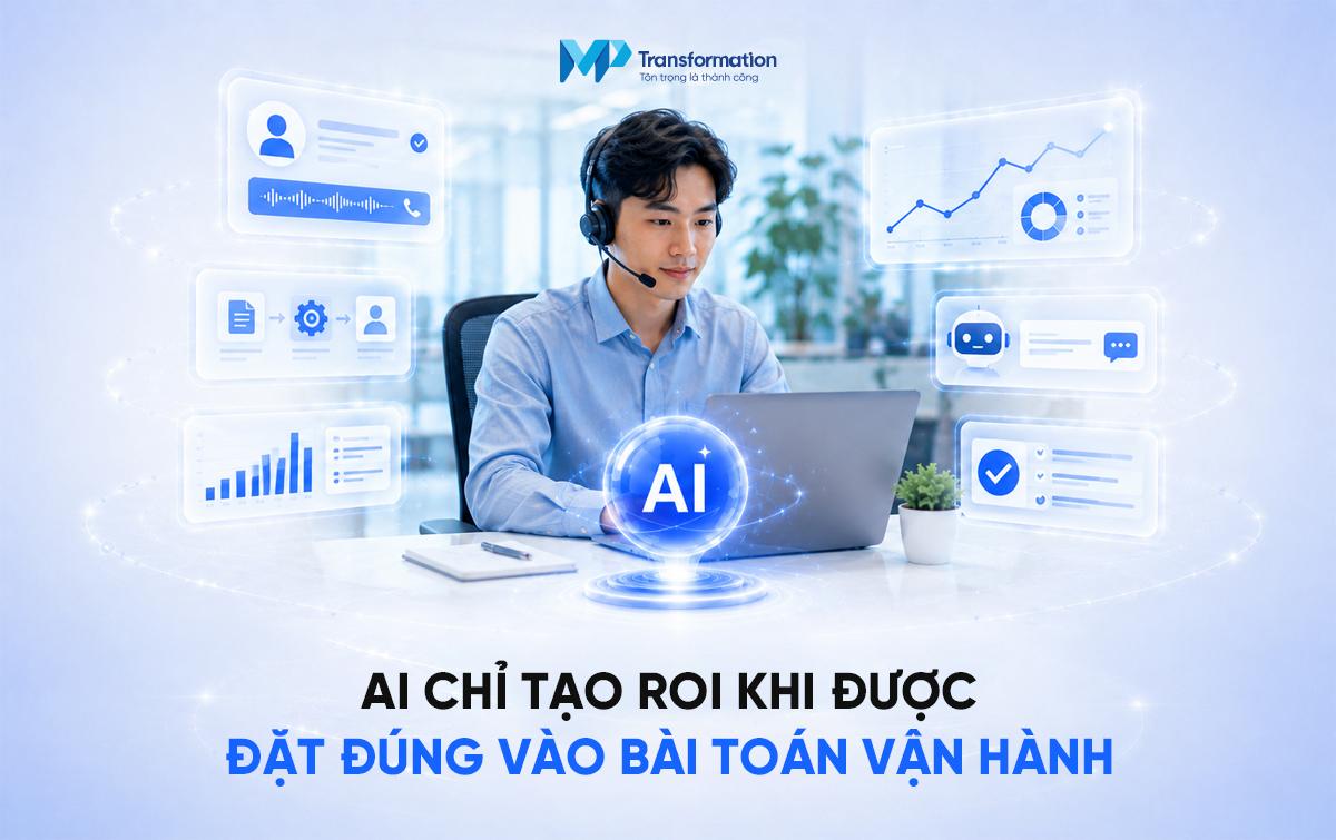 Nhưng AI không tự tạo ra ROI