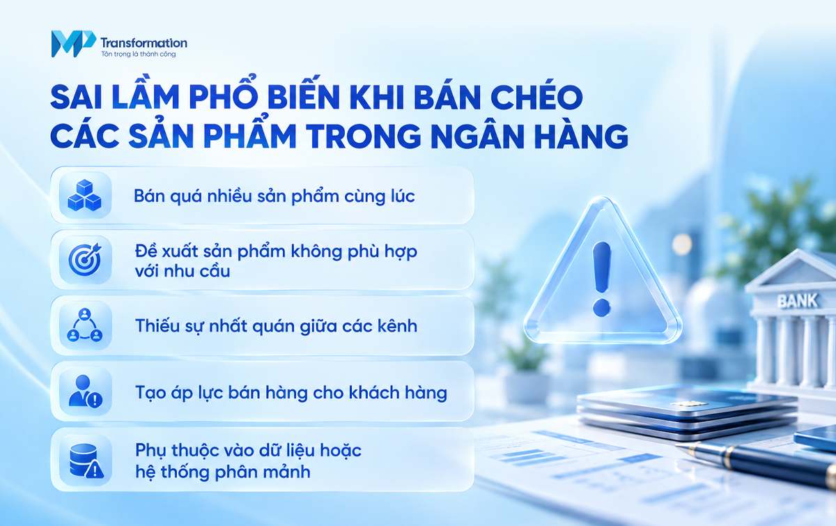 Sai lầm phổ biến khi bán chéo các sản phẩm trong ngân hàng